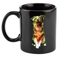 Figherfighter Dog Illustration 11oz C Handle Ceramic Mug