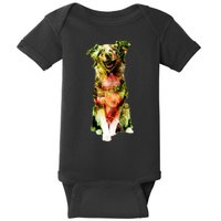 Figherfighter Dog Illustration Baby Bodysuit