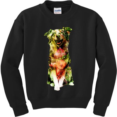 Figherfighter Dog Illustration Kids Sweatshirt