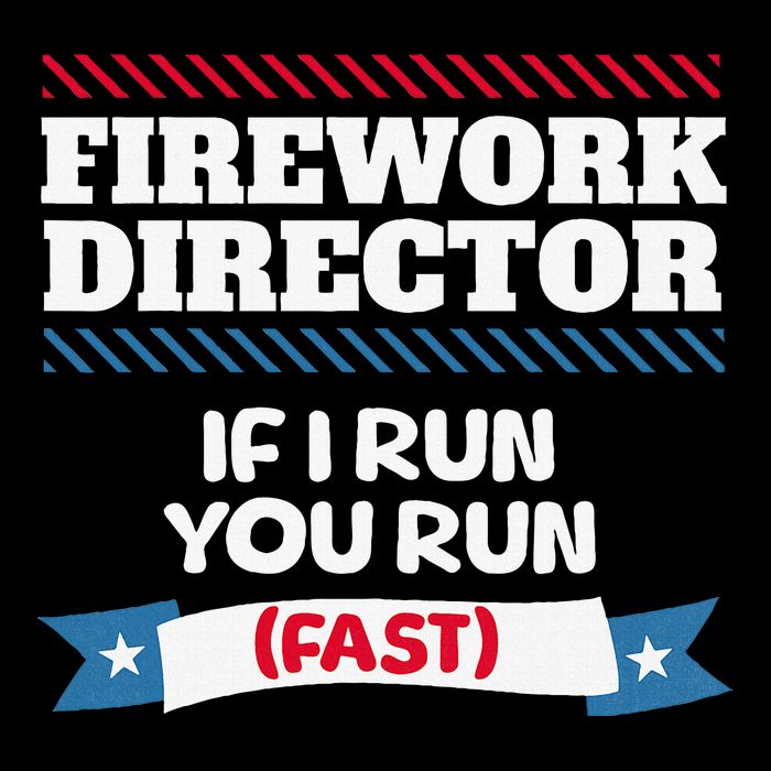Fireworks Director If I Run You Run July 4th Independence Drawstring Bag
