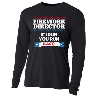 Fireworks Director If I Run You Run July 4th Independence Cooling Performance Long Sleeve Crew