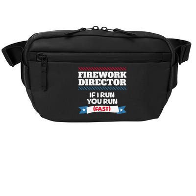 Fireworks Director If I Run You Run July 4th Independence Crossbody Pack