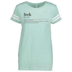 Feck Definition Irish Gift Enza Ladies Jersey Football T-Shirt