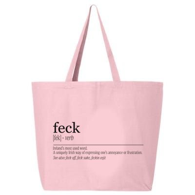 Feck Definition Irish Gift 25L Jumbo Tote