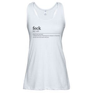 Feck Definition Irish Gift Ladies Essential Flowy Tank