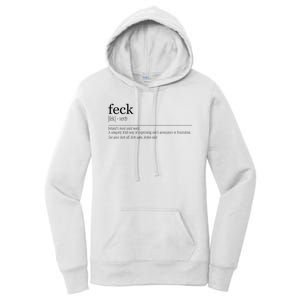 Feck Definition Irish Gift Women's Pullover Hoodie