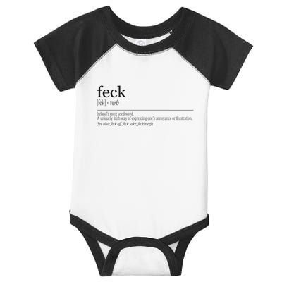 Feck Definition Irish Gift Infant Baby Jersey Bodysuit