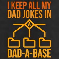 Funny Dad I Keep All My Dad Jokes In A Dad A Base Dad Jokes Funny Gift 7 Panel Mesh Trucker Snapback Hat