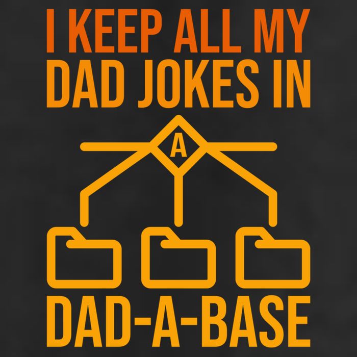 Funny Dad I Keep All My Dad Jokes In A Dad A Base Dad Jokes Funny Gift 7 Panel Mesh Trucker Snapback Hat