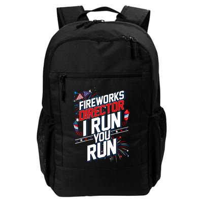 Fireworks Director I Run You Run 4th Of July Independence Daily Commute Backpack