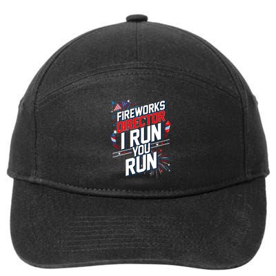 Fireworks Director I Run You Run 4th Of July Independence 7-Panel Snapback Hat