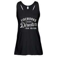 Fireworks Director I Run You Run | 4th Of July Ladies Essential Flowy Tank