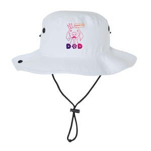 Funny Dog In Crown And Mustache I Love You Dad Gift Legacy Cool Fit Booney Bucket Hat