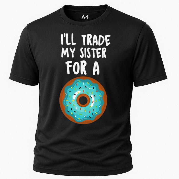 Funny Donut I'll Trade My Sister For A Donut Cooling Performance Crew T-Shirt