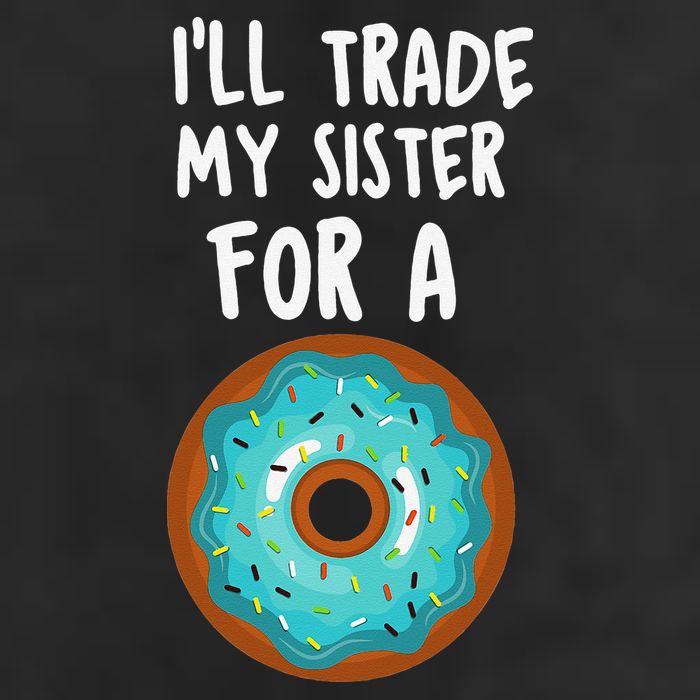 Funny Donut I'll Trade My Sister For A Donut Adult Drive Performance Visor