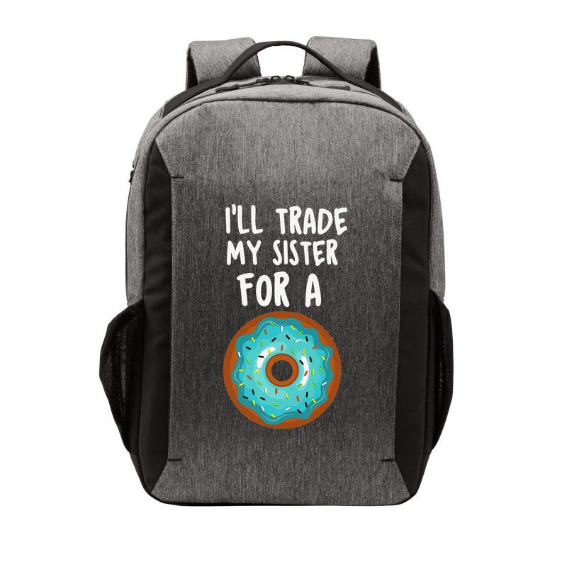 Funny Donut I'll Trade My Sister For A Donut Vector Backpack