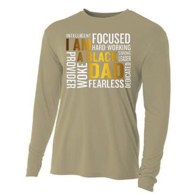 Fathers Day I Am Black Dad Black Father Black King Man Cooling Performance Long Sleeve Crew