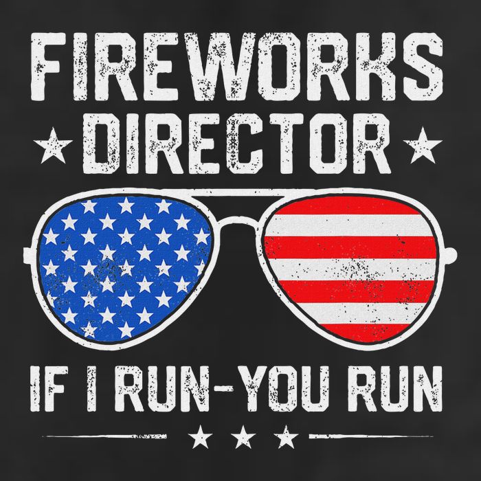 Fireworks Director If I Run You Run For 4th Of July Knit Cap Winter Beanie