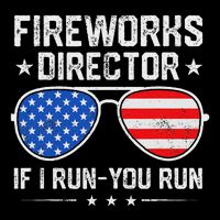 Fireworks Director If I Run You Run For 4th Of July 16 in Basic Backpack