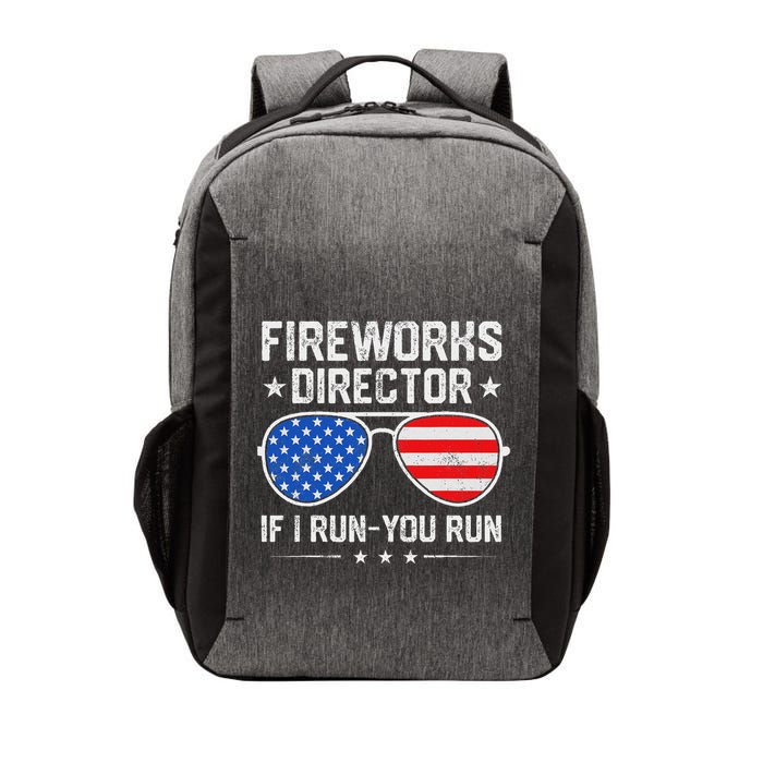 Fireworks Director If I Run You Run For 4th Of July Vector Backpack