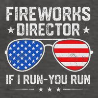 Fireworks Director If I Run You Run For 4th Of July Vector Backpack