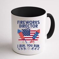 Fireworks Director I Run You Run 4th Of July Festive Mug