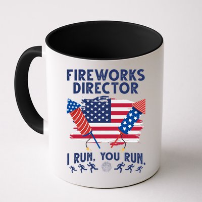 Fireworks Director I Run You Run 4th Of July Festive Mug