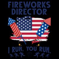 Fireworks Director I Run You Run 4th Of July Festive Mug