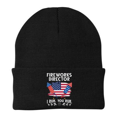 Fireworks Director I Run You Run 4th Of July Festive Beanie