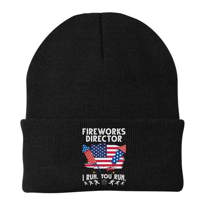 Fireworks Director I Run You Run 4th Of July Festive Beanie