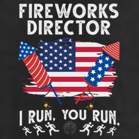 Fireworks Director I Run You Run 4th Of July Festive Beanie