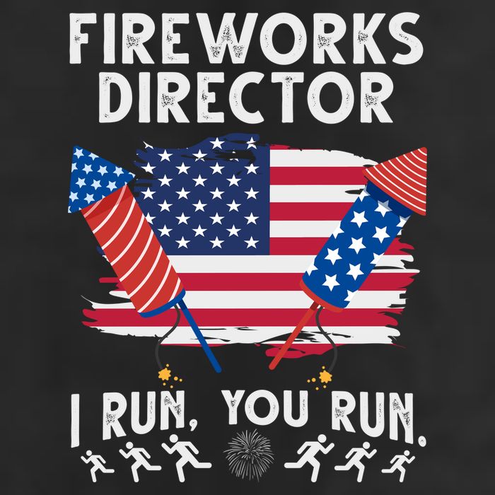 Fireworks Director I Run You Run 4th Of July Festive Beanie