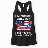 Fireworks Director I Run You Run 4th Of July Festive Womens Tank Top