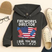 Fireworks Director I Run You Run 4th Of July Festive Hoodie