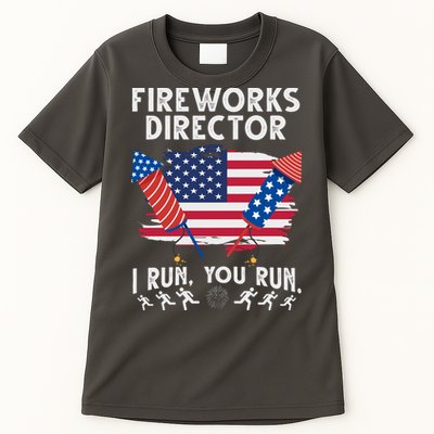 Fireworks Director I Run You Run 4th Of July Festive Tall T-Shirt