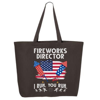 Fireworks Director I Run You Run 4th Of July Festive 25L Jumbo Tote