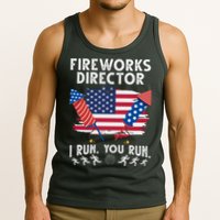 Fireworks Director I Run You Run 4th Of July Festive Tank Top