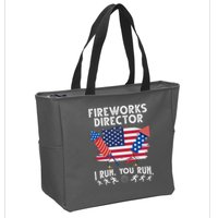 Fireworks Director I Run You Run 4th Of July Festive Zip Tote Bag