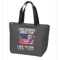 Fireworks Director I Run You Run 4th Of July Festive Zip Tote Bag