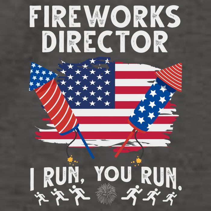Fireworks Director I Run You Run 4th Of July Festive Vector Backpack