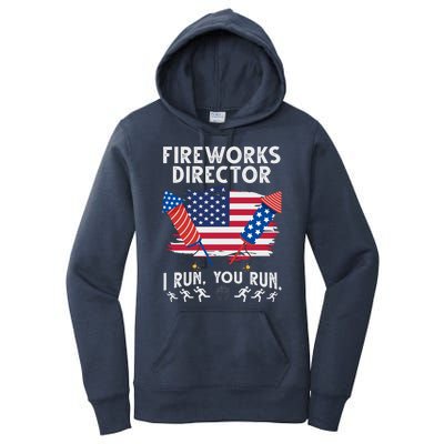 Fireworks Director I Run You Run 4th Of July Festive Women's Pullover Hoodie