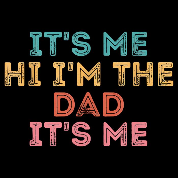 Fathers Day Its Me Hi I'm The Dad Its Me Cropped Pullover Crew