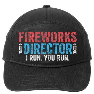 Fireworks Director I Run You Run 4th Of July 7-Panel Snapback Hat
