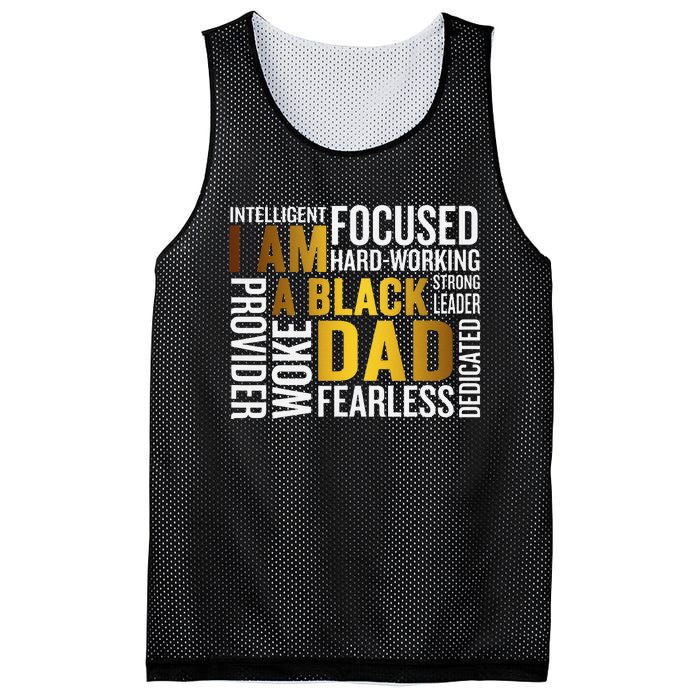 Father's Day I Am Black Dad Black Father Black King Man Mesh Reversible Basketball Jersey Tank