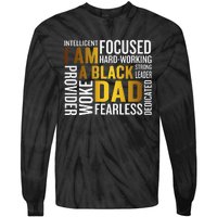 Father's Day I Am Black Dad Black Father Black King Man Tie-Dye Long Sleeve Shirt