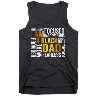 Father's Day I Am Black Dad Black Father Black King Man Tank Top