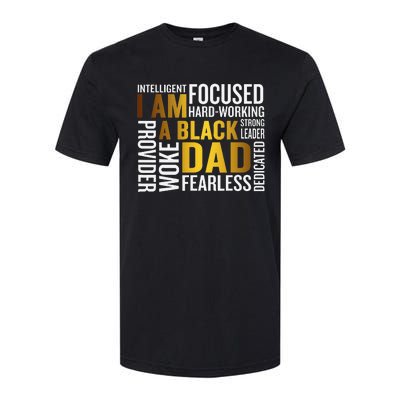 Father's Day I Am Black Dad Black Father Black King Man Softstyle® CVC T-Shirt