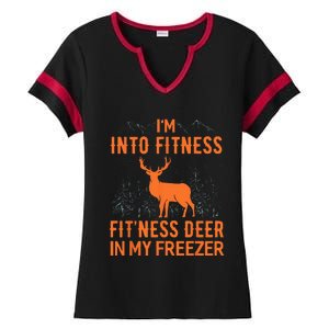 Fitness Deer In My Freezer Deer Deer Hunting Ladies Halftime Notch Neck Tee