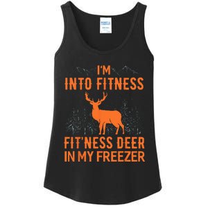 Fitness Deer In My Freezer Deer Deer Hunting Ladies Essential Tank