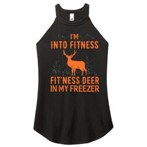 Fitness Deer In My Freezer Deer Deer Hunting Women's Perfect Tri Rocker Tank